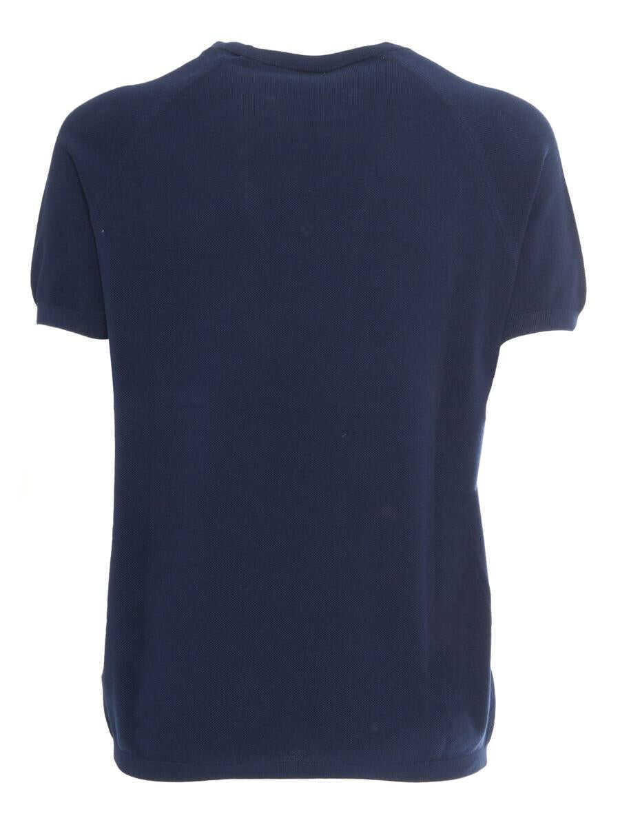 Pulovere Aspesi Aspesi Girocoll BLUE Barbati (BM 17072989) 2