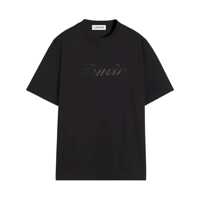 Tricouri Lanvin Denim Script Logo T-Shirt Clothing Barbati
