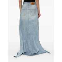 Imbracaminte Vetements Dama - Fuste Vetements Vetements Destroyed Denim Maxi Skirt Skirt BLUE Femei (BM 17073907) - B-mall.ro