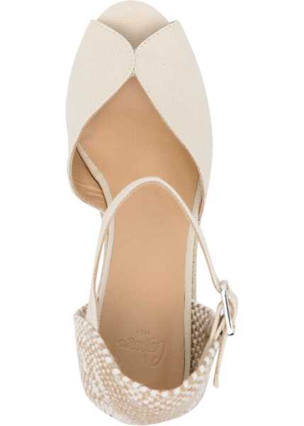 Sandale cu platforma CASTAER Sandalwood White IVORY Femei (BM 17074316) 4