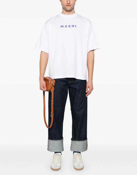 Tricouri Marni T-Shirt With Logo WHITE Barbati (BM 17074616) 2