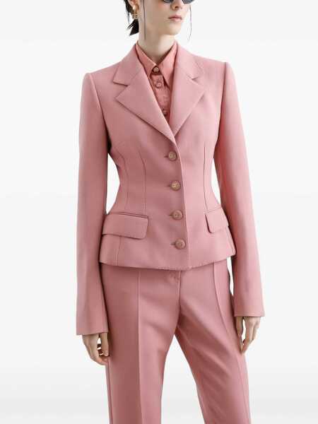 Sacouri office Dolce & Gabbana Sweet Single-Breasted Jacket PINK Femei (BM 17074682) 4