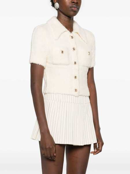 Bluze Self-Portrait Knitted Tops. BEIGE Femei (BM 17074754) 3