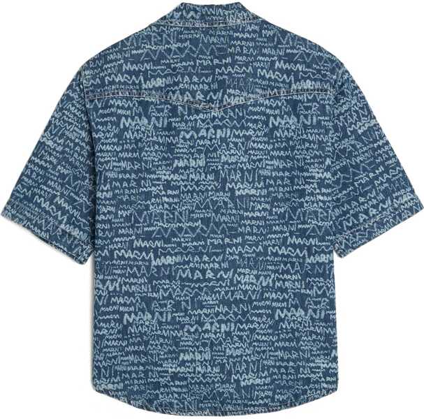 Camasi casual Marni Denim Bowling Shirt DENIM Barbati (BM 17074760) 2