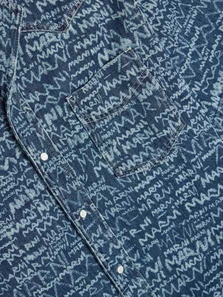 Camasi casual Marni Denim Bowling Shirt DENIM Barbati (BM 17074760) 4