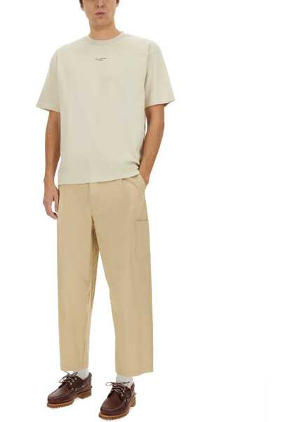 Pantaloni casual DRLE DE MONSIEUR Cropped Pants BEIGE Barbati (BM 17074865) 2