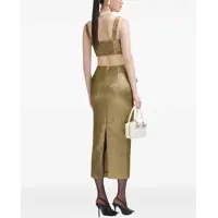Imbracaminte Self-Portrait Dama - Fuste casual Self-Portrait Metallic Jacquard Midi Skirt GOLD Femei (BM 17074928) - B-mall.ro
