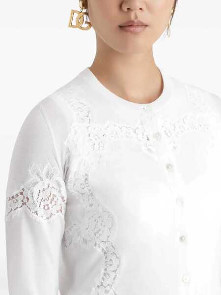 Cardigane Dolce & Gabbana Cashmere And Silk Cardigan IVORY Femei (BM 17074955) 5