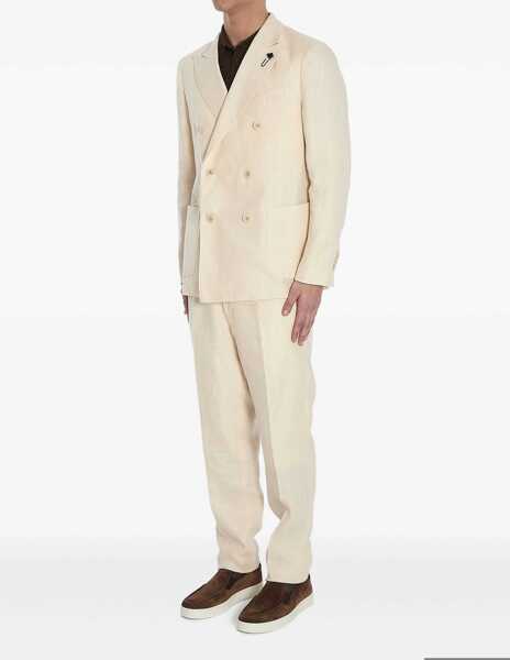 Costume Lardini Two-Piece Linen Suit CREAM Barbati (BM 17074979) 2