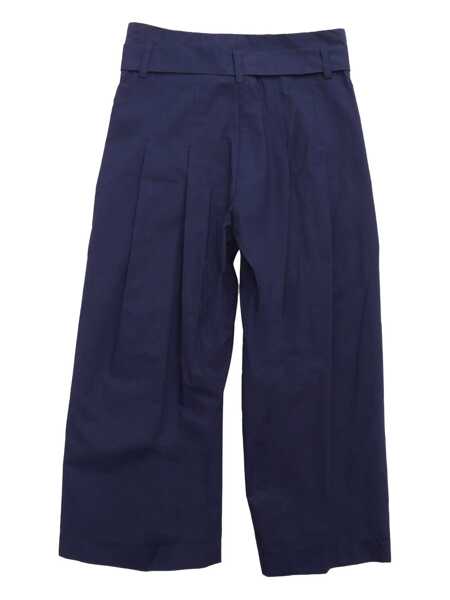 Pantaloni casual Monnalisa CROPPED POPELINE PANTS Blue Fete (BM 17075182) 1