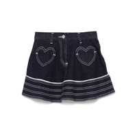 Fuste Monnalisa DENIM SKIRT WITH HEART POCKETS