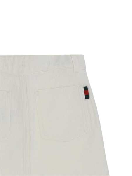 Fuste Gucci J MINI SKIRT CERTIFIED COTTON White Fete (BM 17075365) 3