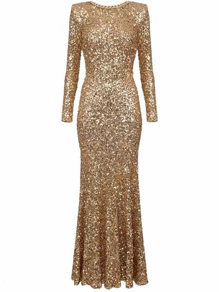 Rochii lungi Elisabetta Franchi LONG DRESS Gold Femei (BM 17075413) 1