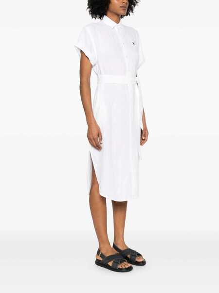 Tricouri Polo Ralph Lauren Polo Ralph Lauren Short Sleeve Shirt Dress WHITE Femei (BM 17076994) 3