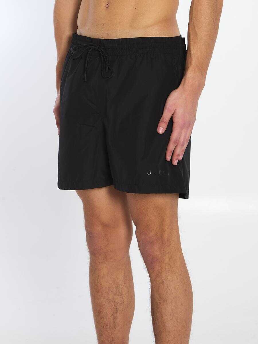 Sorturi de baie Gucci Swimsuit In Technical Poplin Black Barbati (BM 17077666) 2