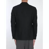Geci Lardini pentru Barbati - Geci Lardini Silk Single-Breasted Jacket Black Barbati (BM 17077681) - B-mall.ro