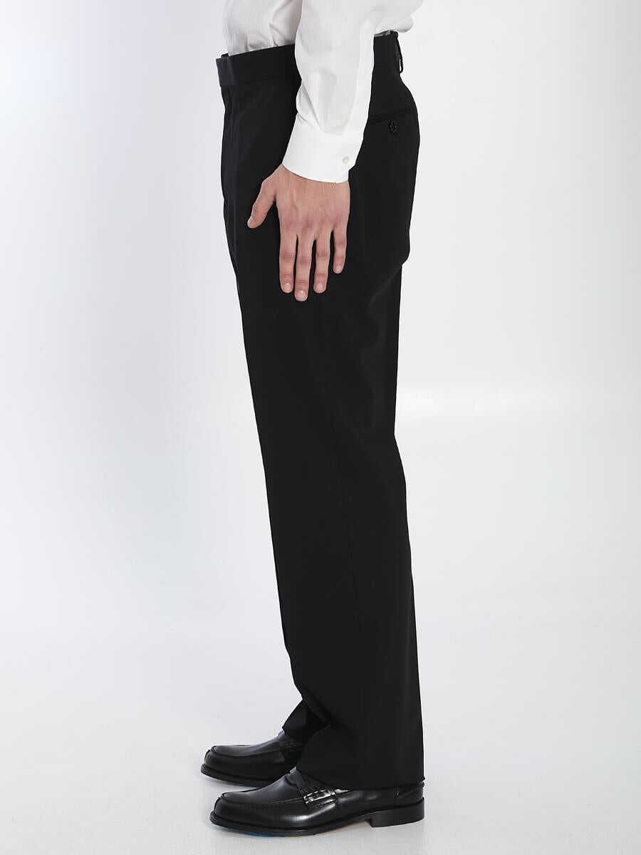 Pantaloni Lardini Wool Tailored Trousers Black Barbati (BM 17077684) 3