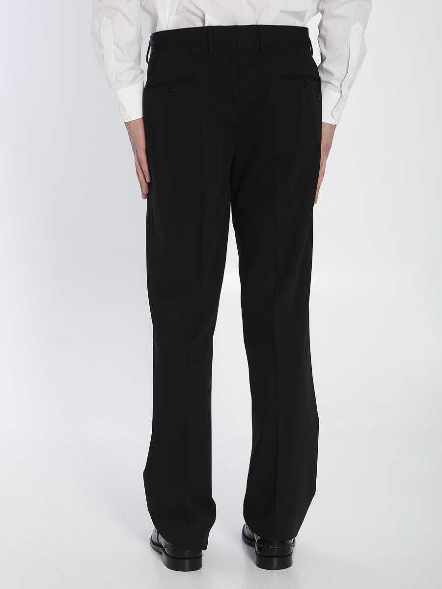 Pantaloni Lardini Wool Tailored Trousers Black Barbati (BM 17077684) 4