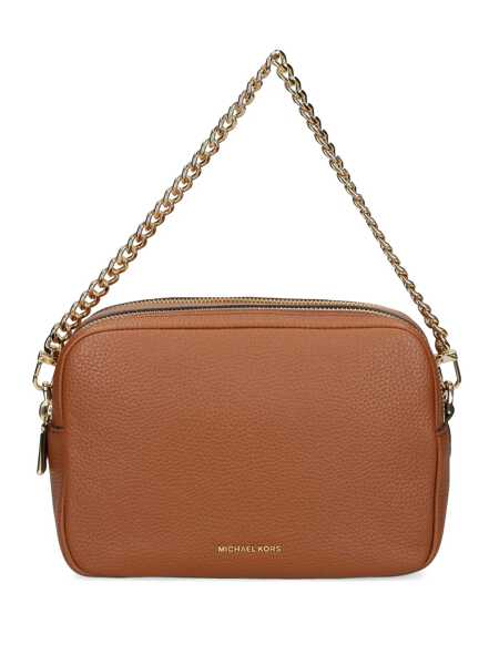 Genti de umar Michael Kors Bryant Brown Shoulder Bag With Logo Lettering On The Front And Chain Shoulder Strap In Hammered Leather Woman BROWN Femei (BM 17077693) 1