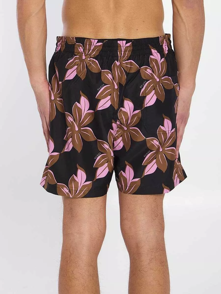 Sorturi de baie Gucci Infinity Print Swimsuit Black Barbati (BM 17077708) 4