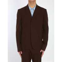 Geci Wool Twill Single-Breasted Jacket Barbati