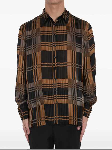 Camasi Saint Laurent Silk Shirt Black Barbati (BM 17077777) 1