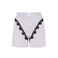 Pantaloni casual The Attico White And Purple Shorts Femei