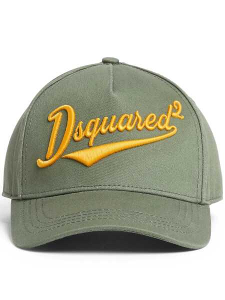 Palarii DSQUARED2 DSQUARED2 Embroidered Baseball Caps VERDE MILITARE Femei (BM 17080351) 1