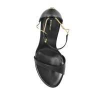Pantofi Givenchy Dama - Pantofi cu toc Givenchy Givenchy 4G Liquid Leather Sandals Black Femei (BM 17080366) - B-mall.ro