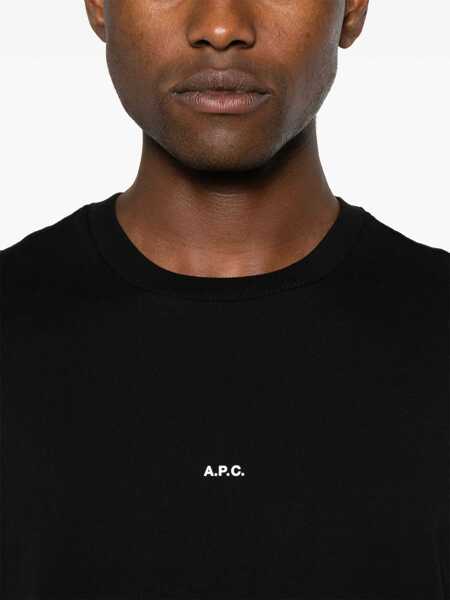 Tricouri A.P.C. A.P.C. Tshirt TAG BLANC NOIR Barbati (BM 17080873) 5