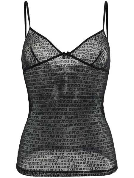 Topuri DSQUARED2 DSQUARED2 Lace Camisole Top Black Femei (BM 17080987) 1