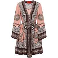 Rochii 'Magnifico' Multicolor Dress With All-Over Graphic Print In Silk Woman Femei