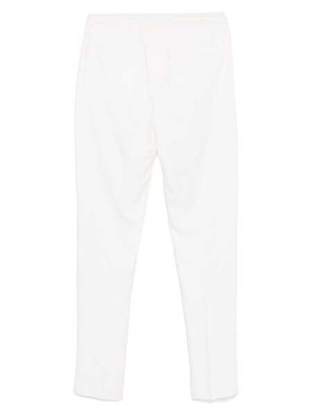 Pantaloni Lardini White Pants With Elastic Waist And Drawstring In Cotton Man WHITE Barbati (BM 17081311) 2