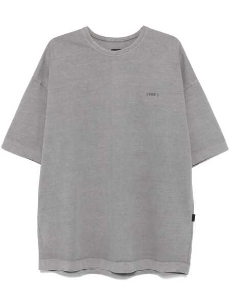 Tricouri JUUN.J Grey T-Shirt With Logo Embroidered On The Front And Print On The Back In Cotton Man GREY Barbati (BM 17082526) 1