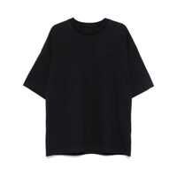 Tricouri Blue T-Shirt With Logo Embroidered On The Front And Print On The Back In Cotton Man Barbati