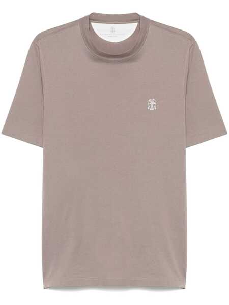 Tricouri Brunello Cucinelli Brunello Cucinelli T-Shirts And Polos BROWN Barbati (BM 17083051) 1