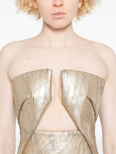 Topuri Rick Owens Rick Owens Top Gold Femei (BM 17084290) 5