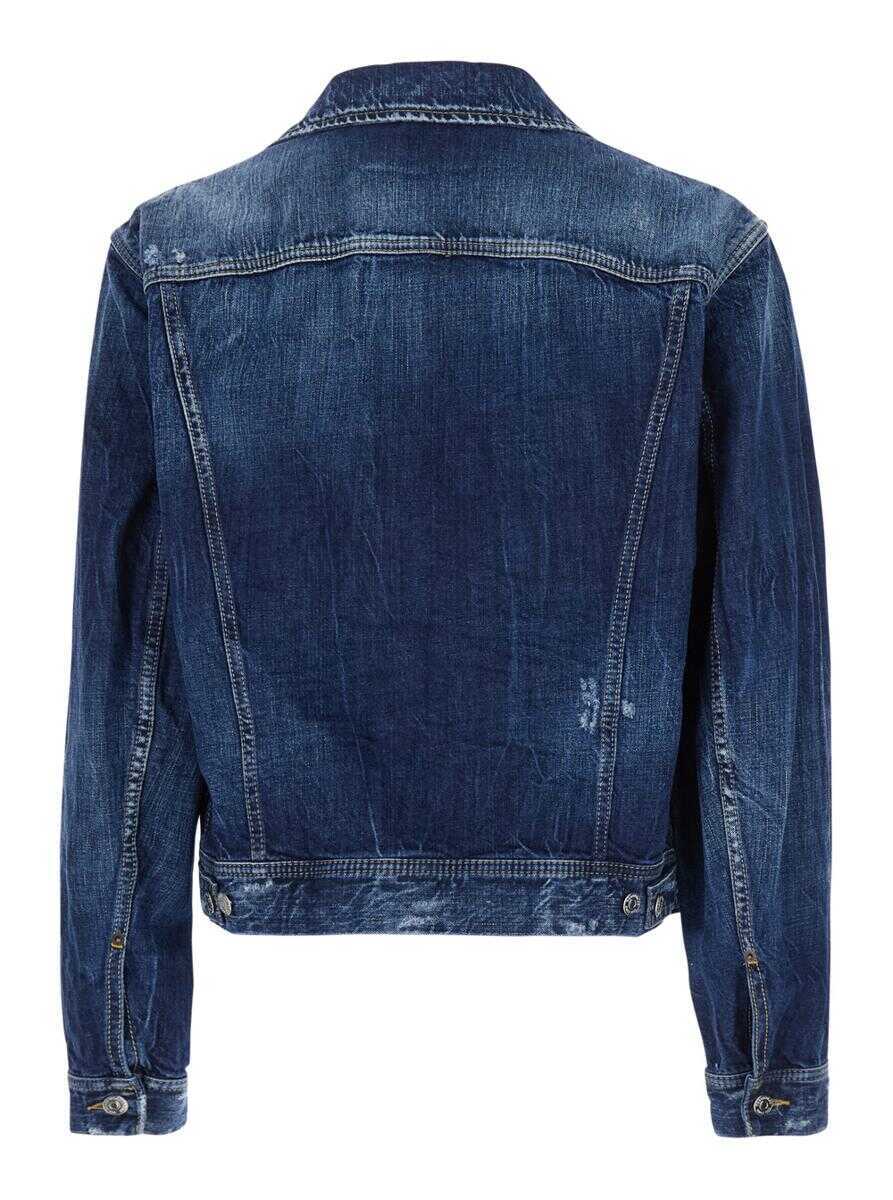 Geci DSQUARED2 DSQUARED2 Be Cool Be Nice Wash L.A. Jacket BLUE Barbati (BM 17084566) 2