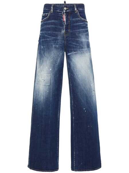 Pantaloni casual DSQUARED2 DSQUARED2 Diego Jeans NAVY BLUE Femei (BM 17084575) 1