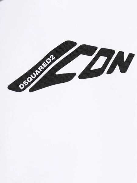 Bluze de trening DSQUARED2 DSQUARED2 D2 Icon Hoodie WHITE Femei (BM 17084641) 5