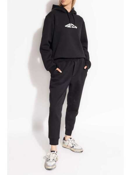 Bluze de trening DSQUARED2 DSQUARED2 D2 Icon Hoodie Black Femei (BM 17084644) 2