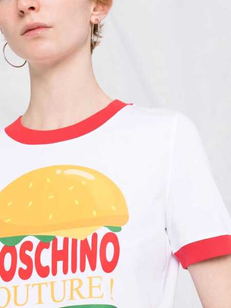 Tricouri Moschino Breakfast T-Shirt WHITE Femei (BM 17085719) 3