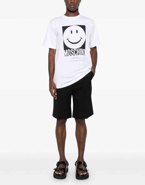 Tricouri Moschino Logo Print T-Shirt WHITE Barbati (BM 17085722) 2