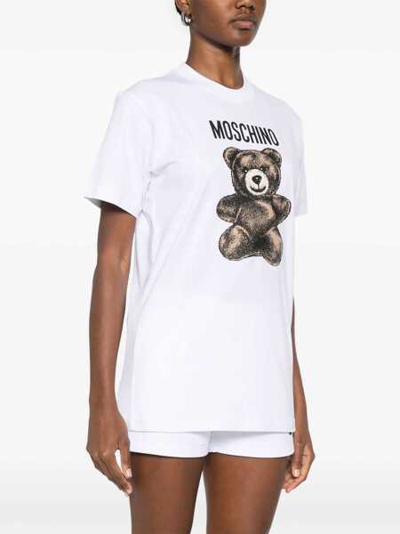 Tricouri Moschino Teddy Bear T-Shirt WHITE Femei (BM 17085725) 3