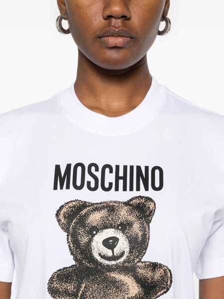 Tricouri Moschino Teddy Bear T-Shirt WHITE Femei (BM 17085725) 5