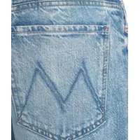 Blugi MOTHER Dama - Blugi evazati MOTHER Jeans Lil Dodger Button Sneak Blue Femei (BM 17086013) - B-mall.ro