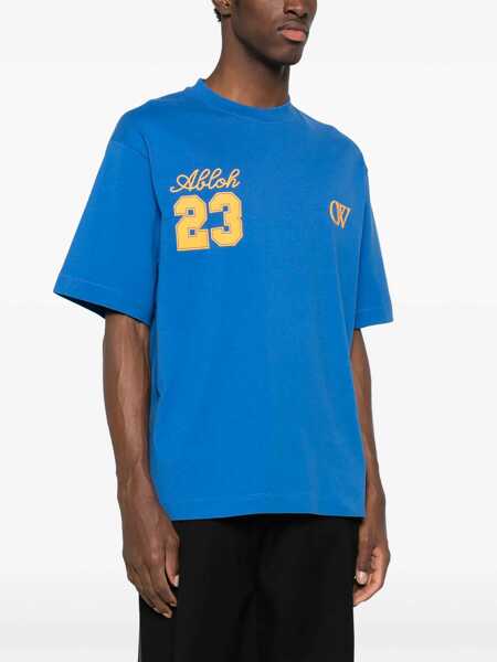 Tricouri Off-White Skate-Fit 23 Printed T-Shirt Blue Barbati (BM 17086055) 3