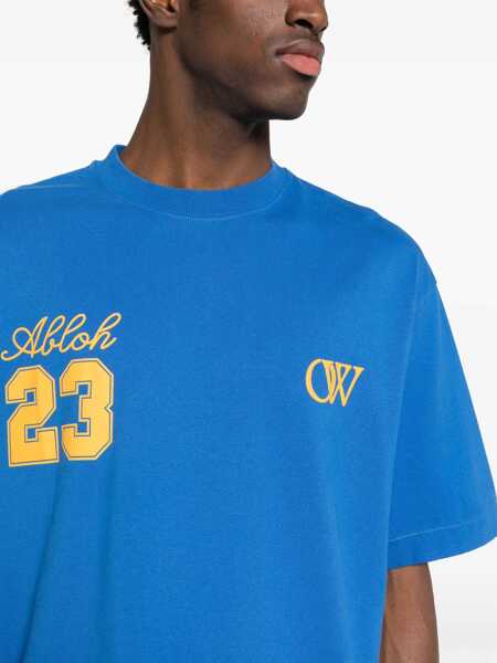 Tricouri Off-White Skate-Fit 23 Printed T-Shirt Blue Barbati (BM 17086055) 5