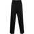 Off-White Double Pleated High Waisted Wool Pants Black