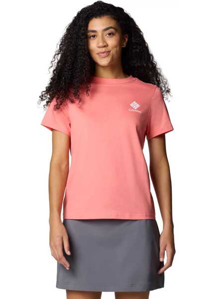 Tricouri Columbia Rolling Bend Graphic SS Tee Pink Femei (BM 17086400) 1